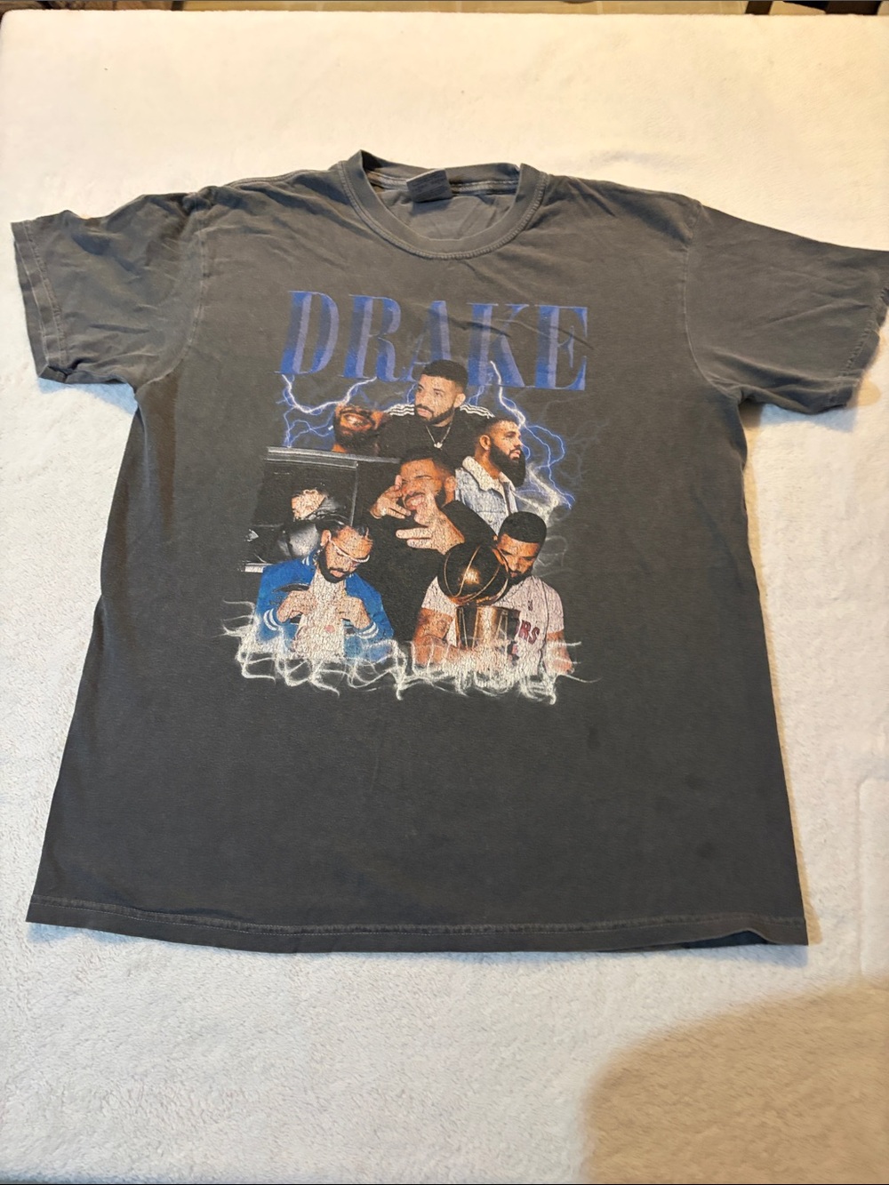 Comfort Colors Drake Graphic Short Sleeve Tee - Charcoal